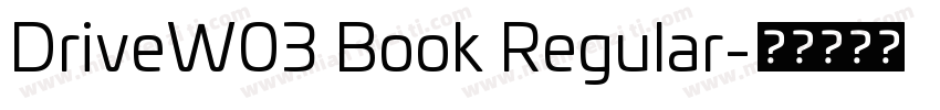 DriveW03 Book Regular字体转换
